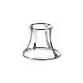 Metal Riser & Plate Covers dia.8" h:5.75" Round Silver Stainless Steel Riser